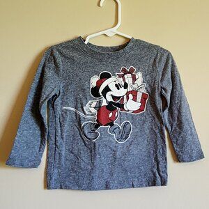 Jumping Beans - Mickey Mouse Christmas Long Sleeve Shirt Size 18M